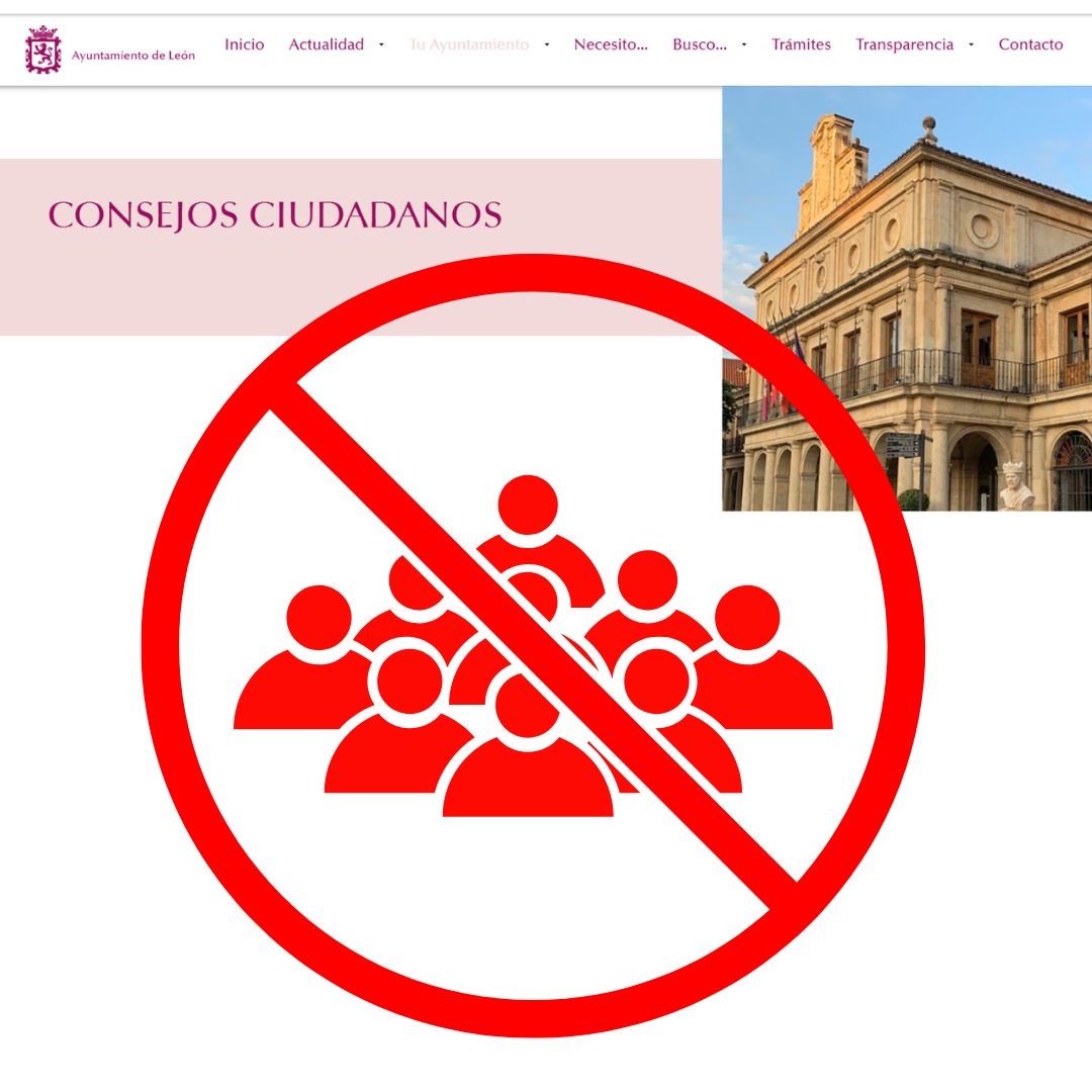 Diez censura la participación de los vecinos en la vida municipal a través de los consejos ciudadanos, que deberían reunirse cada 3 meses  