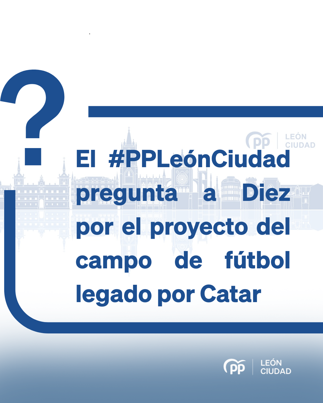 El PP pregunta a Diez por el proyecto del campo de fútbol legado por Catar, cuya financiación está depositada en la Cultural desde febrero de 2023