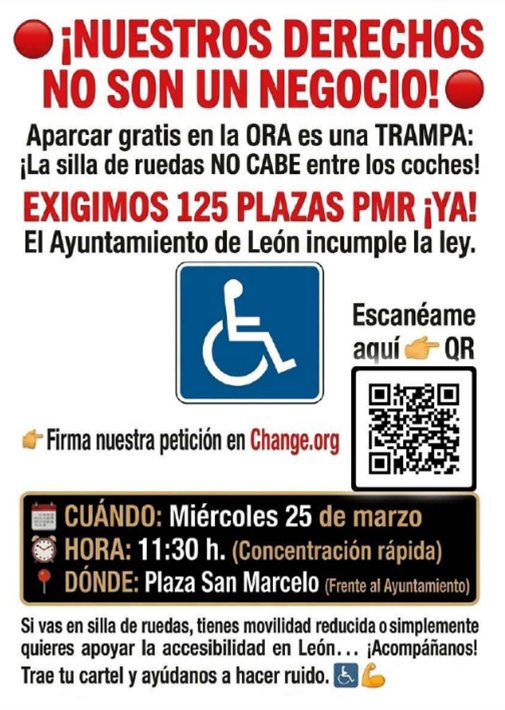 El PP lleva al Pleno la escasez de plazas de aparcamiento para personas con movilidad reducida tras las últimas obras de Diez en León